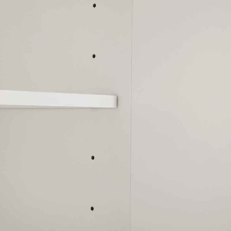 Modern Wooden Buffet Sideboard Storage Cabinet with 2 Doors, Freestanding Kitchen Cupboard with Adjustable Shelf, 80L x 40W x 80H cm, White