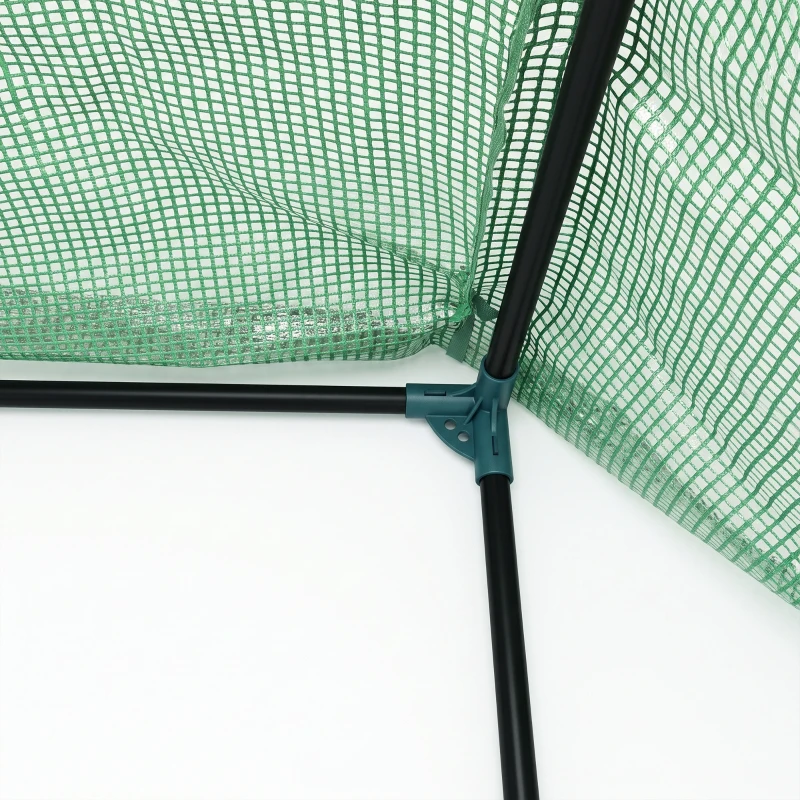 Outsunny 300 x 200cm Walk-In Polytunnel Greenhouse - Green