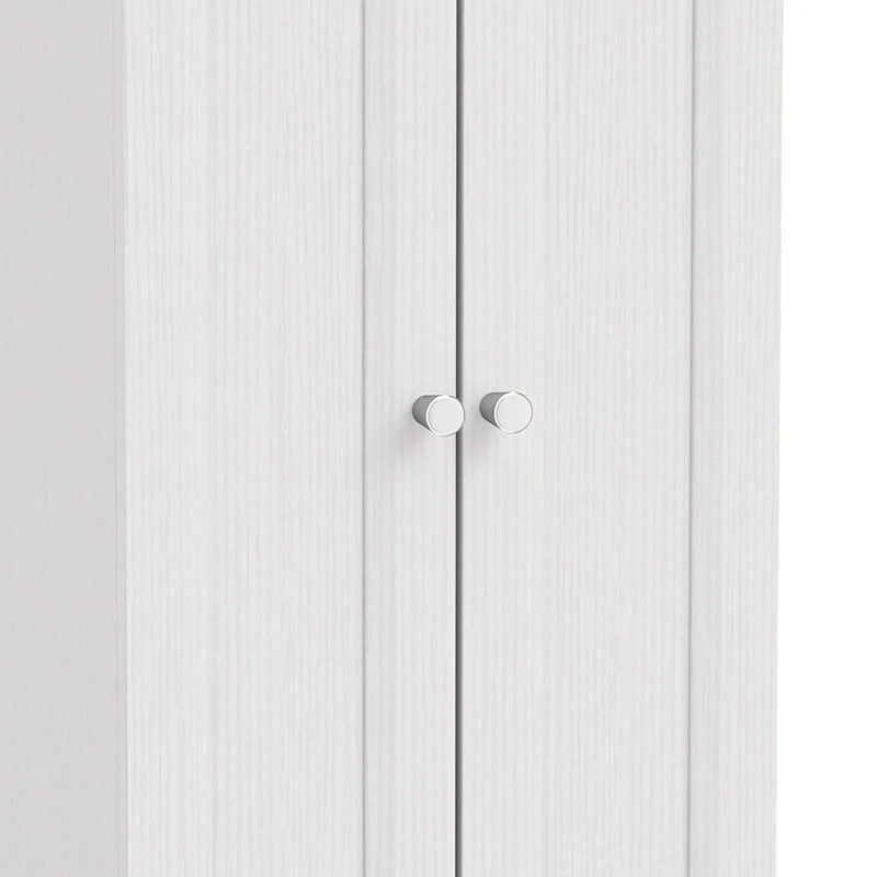 HOMCOM Narrow Bathroom Cabinet, Slim Storage Cabinet with 2 Doors & 4 Tiers, Freestanding Narrow Cupboard