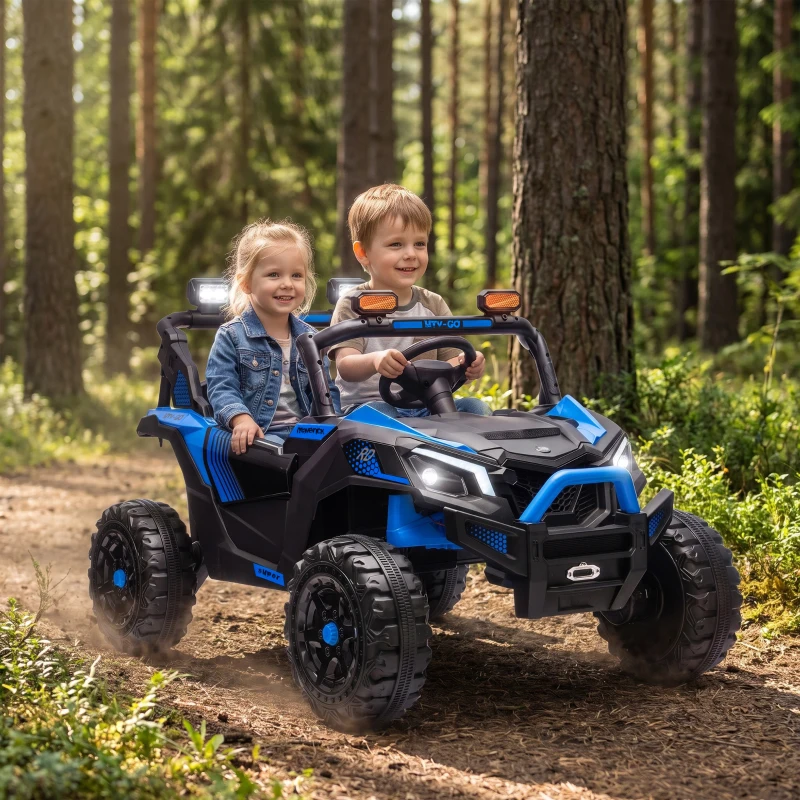 AIYAPLAY Carro Elétrico Infantil 24V 2 lugares UTV com bateria de lítio controle remoto 2,4 GHz 2 x 120W motores Softstart