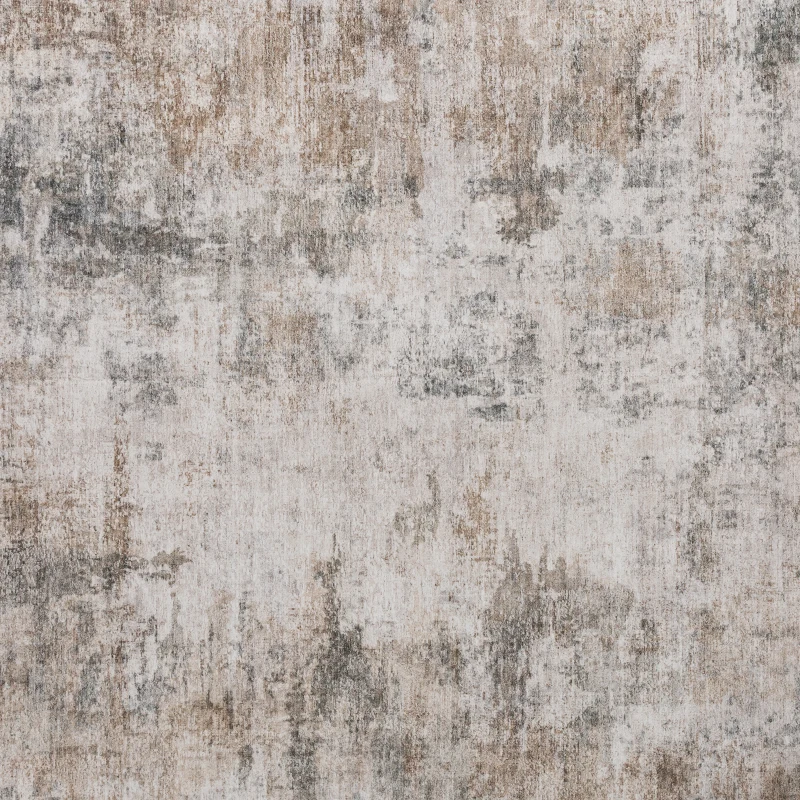 HOMCOM Woonkamerkleed van polyester met modern kunstzinnig patroon, wasbaar, bruin
