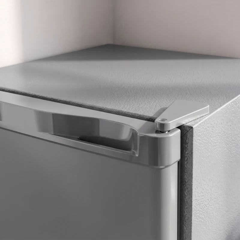 HOMCOM 60L Tabletop Mini Freezer, Countertop Small Freezer with Reversible Door, Removable Wire Shelves, Grey