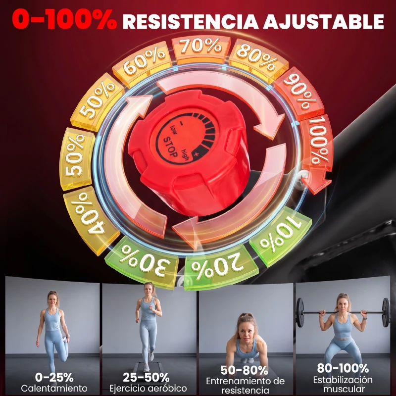 SPORTNOW Bicicleta Estática con APP Bluetooth Resistencia Magnética Volante de 8 kg Pantalla LCD Asiento y Manillar Ajustable