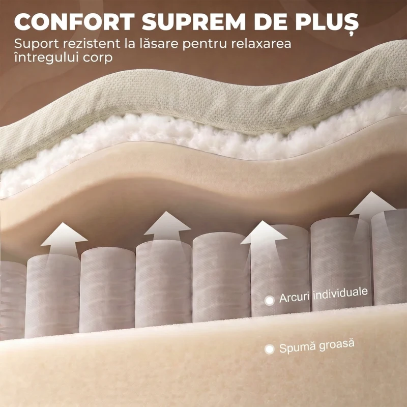 HOMCOM Fotoliu Reclinabil Manual Compact cu Suport pentru Picioare, Catifea Crem