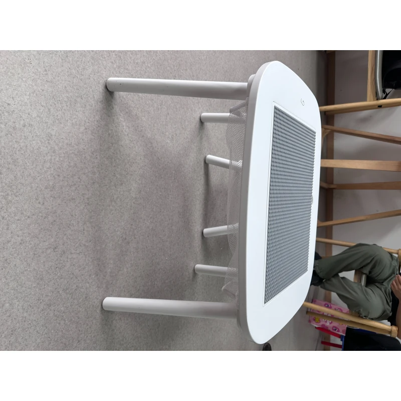 AIYAPLAY Mesa Infantil con Silla con Superficie para Bloques y Bolsa de Malla Bajo Mesa Montessori para Niños de 3-6 Años Blanco