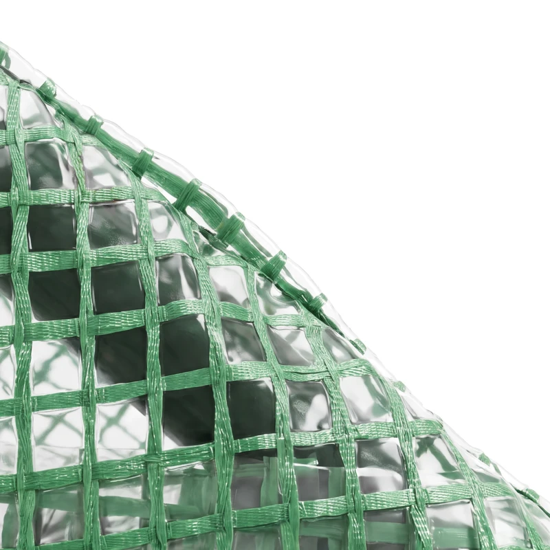 Outsunny 300 x 200cm Walk-In Polytunnel Greenhouse - Green