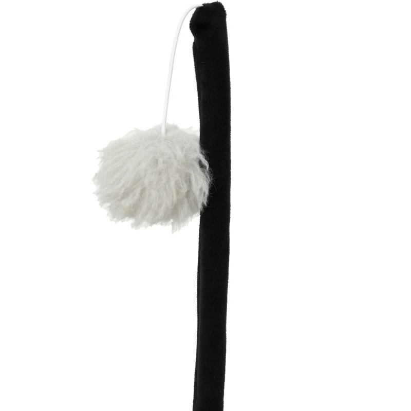 PawHut Kattenboom in schaapdesign met krabpalen, tunnel en speelgoed, 98 cm, lichtgrijs