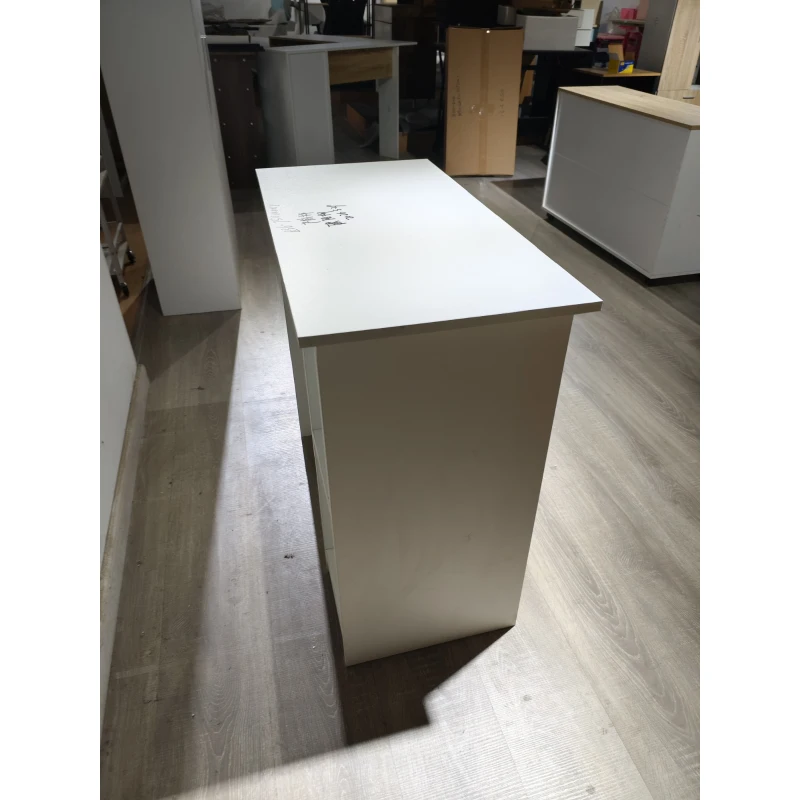 HOMCOM Computerschreibtisch mit 2 offenen Ablagen, 80 cm, Weiß