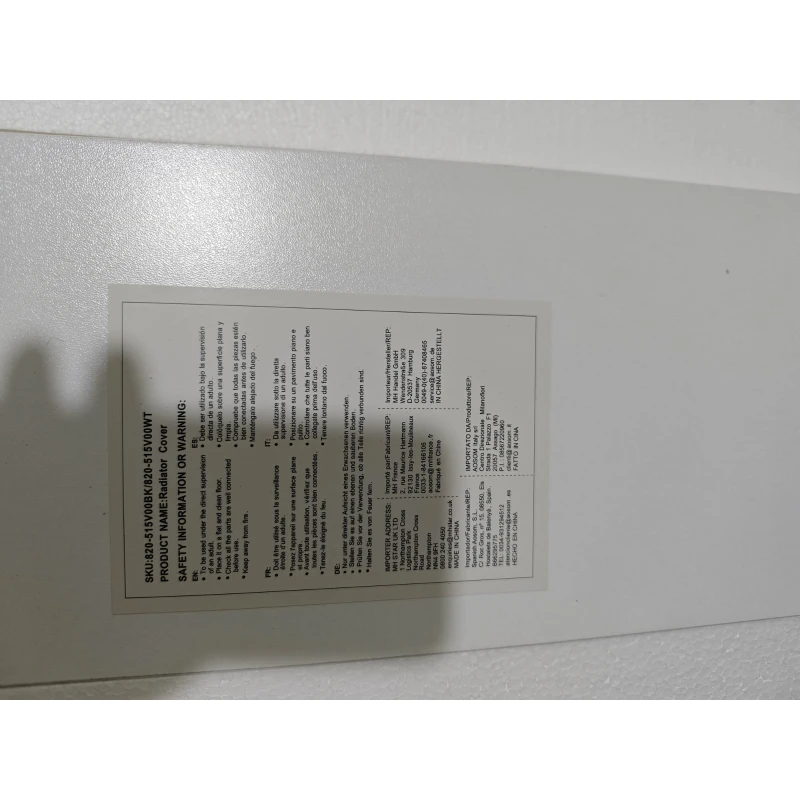 HOMCOM Cache-radiateur 2 portes en rotin plastique Cache pour radiateur Salon Chambre 78x19x75 cm Blanc