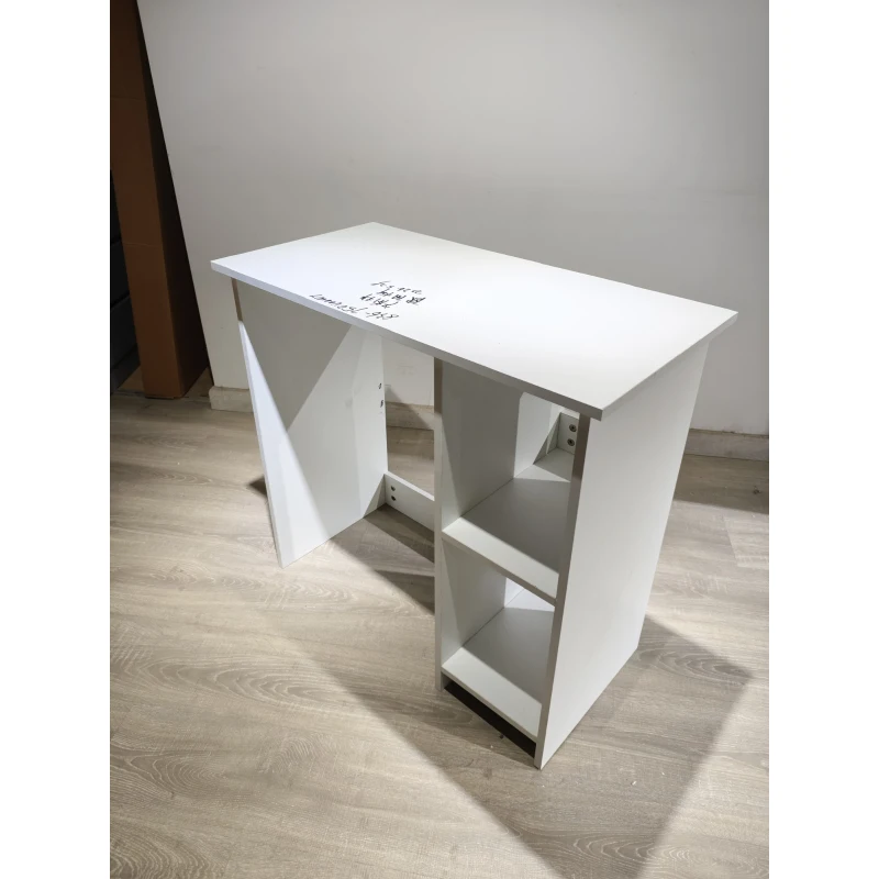 HOMCOM Computerschreibtisch mit 2 offenen Ablagen, 80 cm, Weiß