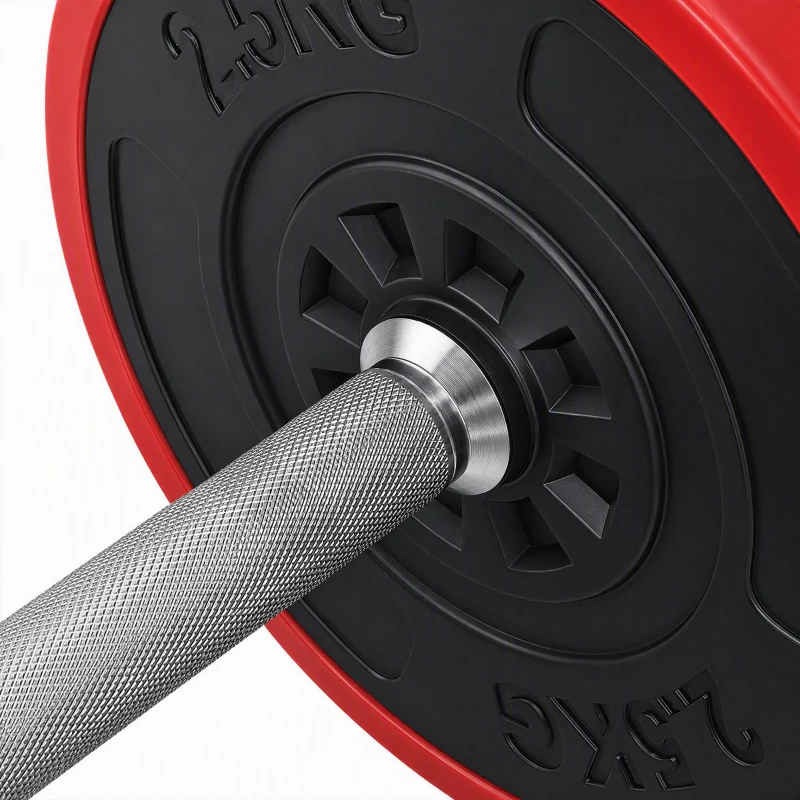HOMCOM Halterset verstelbaar 20 kg barbell & dumbbell fitness oefening thuis