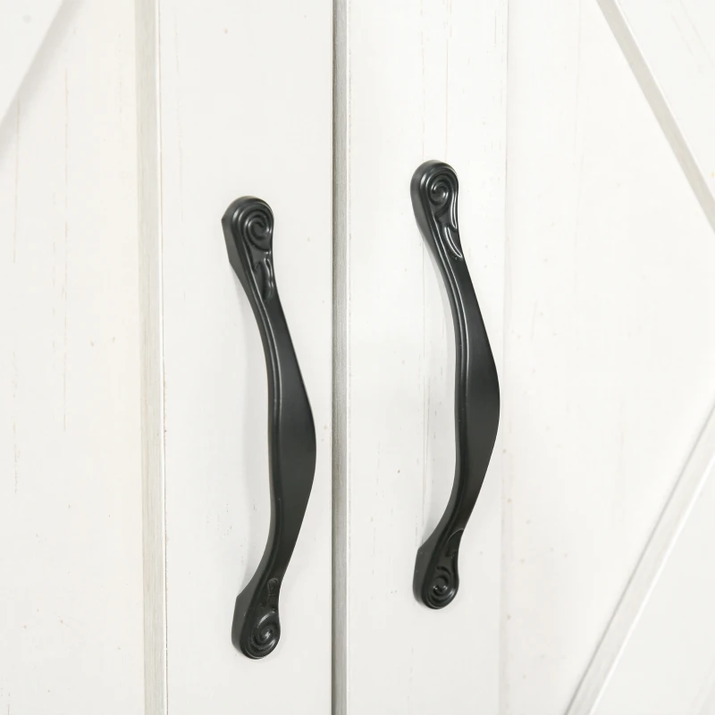 HOMCOM Aparador de Cozinha com 1 Gaveta e Prateleira Interior Ajustável Móvel Auxiliar Decorativo 80x39,7x80 cm Branco