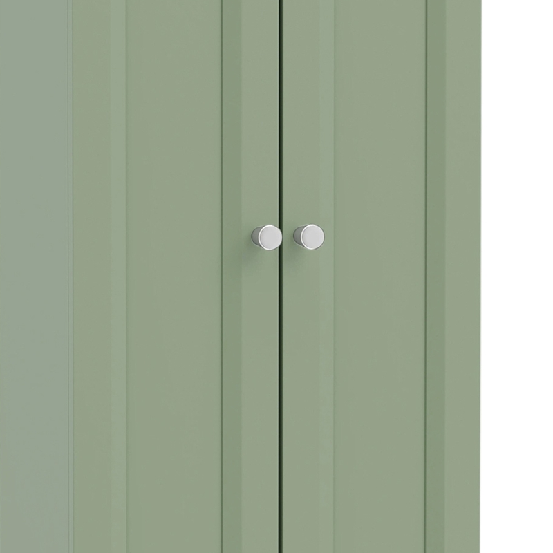 HOMCOM Narrow Bathroom Cabinet, Slim Storage Cabinet with 2 Doors & 4 Tiers, Freestanding Narrow Cupboard