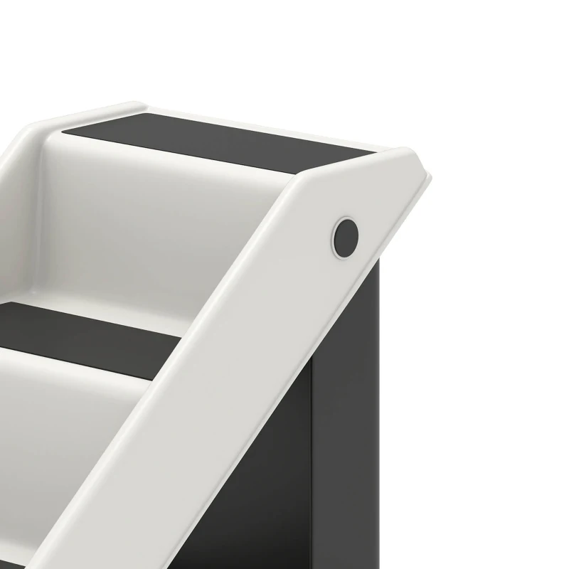 PawHut Hondentrap 3 treden 36,5 cm hoog huisdiertrap voor kleine honden opvouwbaar voor bed, bank, sofa, auto crèmewit