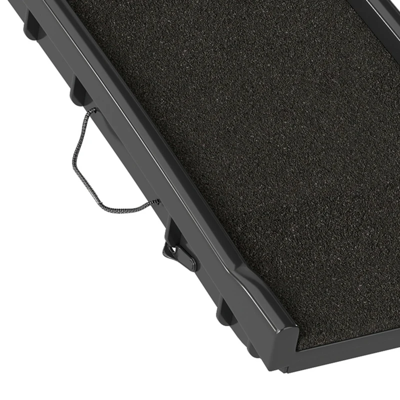 PawHut Rampe pliable pour chiens, escalier pour chien en PP avec pente douce et surface antidérapante, 155x38,5x15,5cm, noir