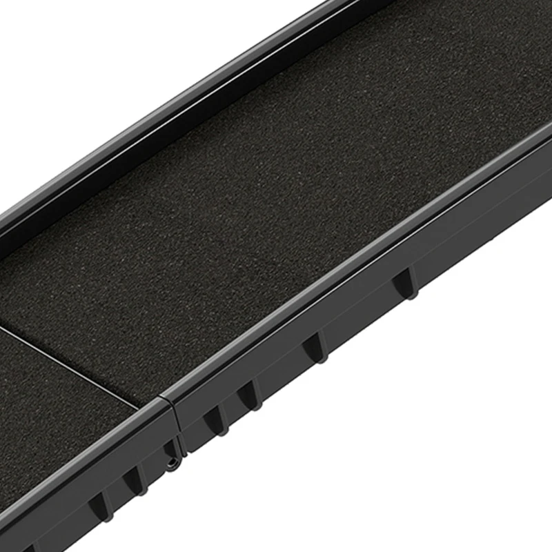 PawHut Rampe pliable pour chiens, escalier pour chien en PP avec pente douce et surface antidérapante, 155x38,5x15,5cm, noir