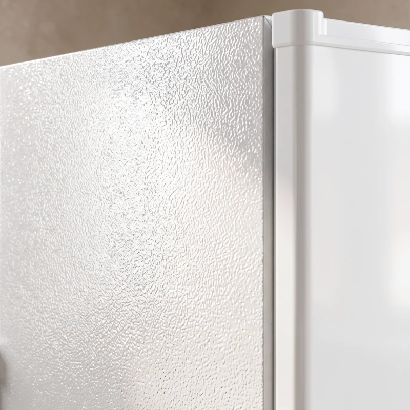 HOMCOM Mini-vriezer 85 liter, compacte vrijstaande vriezer met omkeerbare deur en instelbare temperatuur, wit