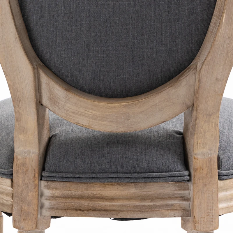 HOMCOM set van 2 eetkamerstoelen 49 cm x 56 cm x 96 cm