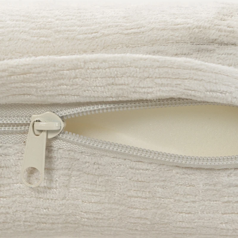 HOMCOM Cabecero de Cama 160 cm con Altura Ajustable de Chenilla Diseño de Rombos y Estructura Metálica Blanco