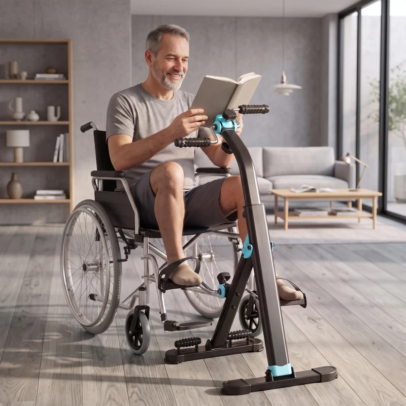 SPORTNOW Pedalieră de recuperare pliabilă cu ecran LCD și role de masaj