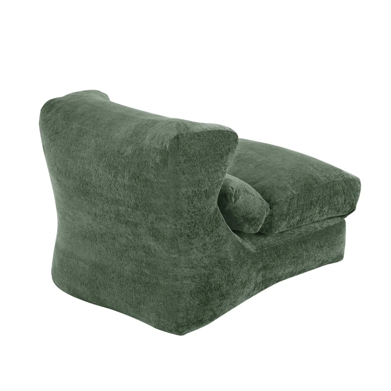 Knochenloser Sofa-Kombinationssitz, umwandelbar von einem einzelnen Sessel in einen Sessel, geeignet für Wohnzimmer und Schlafzimmer, 90L x 118B x 86H cm,Grün