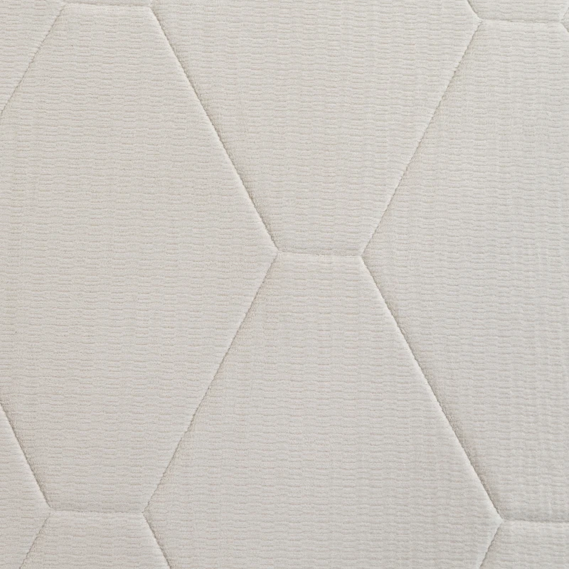 HOMCOM Cabecero de Cama 160 cm con Altura Ajustable de Chenilla Diseño de Rombos y Estructura Metálica Blanco