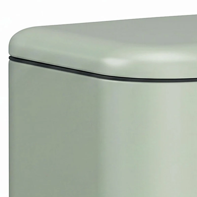 HOMCOM 20 L Kitchen Pedal Bin, Metal Rubbish Bin with Removable Inner Bucket, Soft-Close & Stay-Open Lid, Light Green
