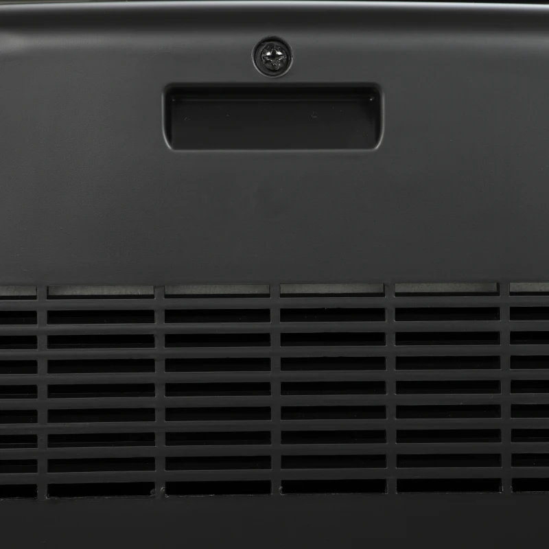 HOMCOM Elektrische haard 800/1600W met verwarming, afneembare voet, instelbare thermostaat, 3D-vlameffect