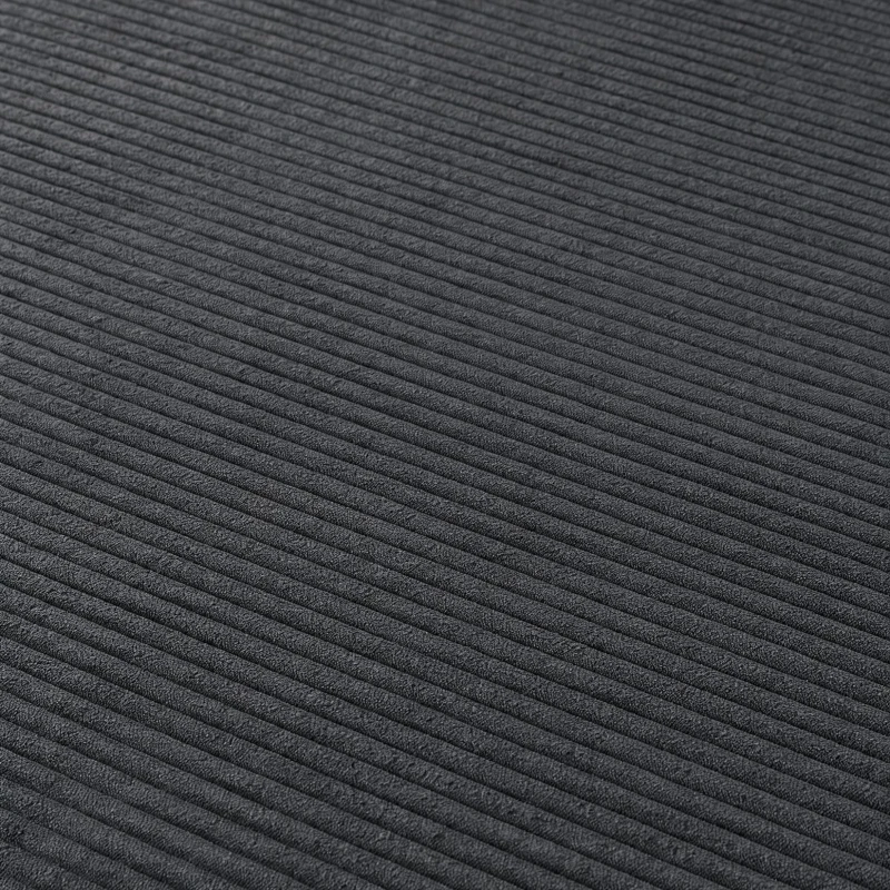Knochenlose Sofabestuhlung mit rutschfester Basis, mit breiten Armlehnen, bequemen Rückenlehnen und einem hochelastischen Polster, Maße 259,5 L x 96 B x 64,5 H cm, Dunkelgrau