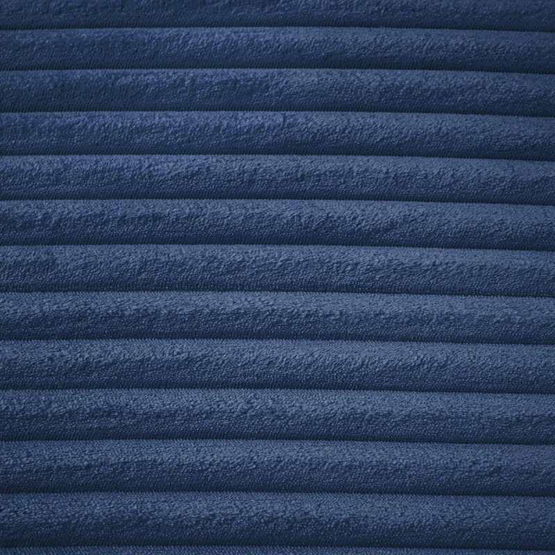 Knochenloses Cordsofa, bequemes Schlafsofa / unzusammengebauter Liegestuhl, Liegestuhl für Wohnzimmer und Büro, 81L x 117B x 50H cm, Blau