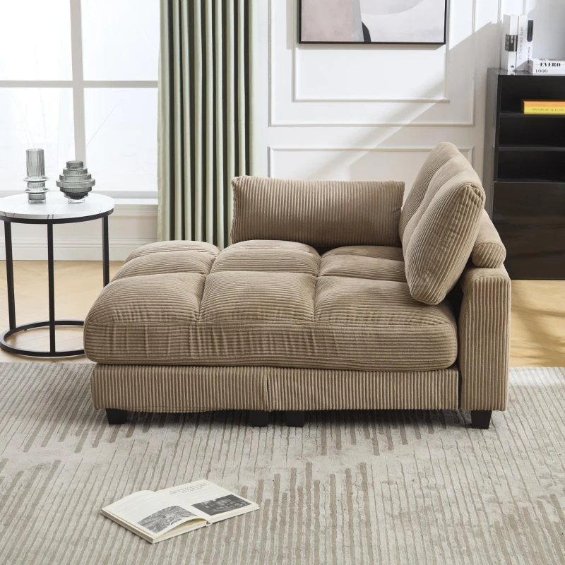 Palm-Sessel mit austauschbaren linken und rechten Armlehnen, drei Becherhaltern und einer Seitentasche, USB-Anschlüssen an den Seitenlehnen, 140L x 112B x 81H, Khaki