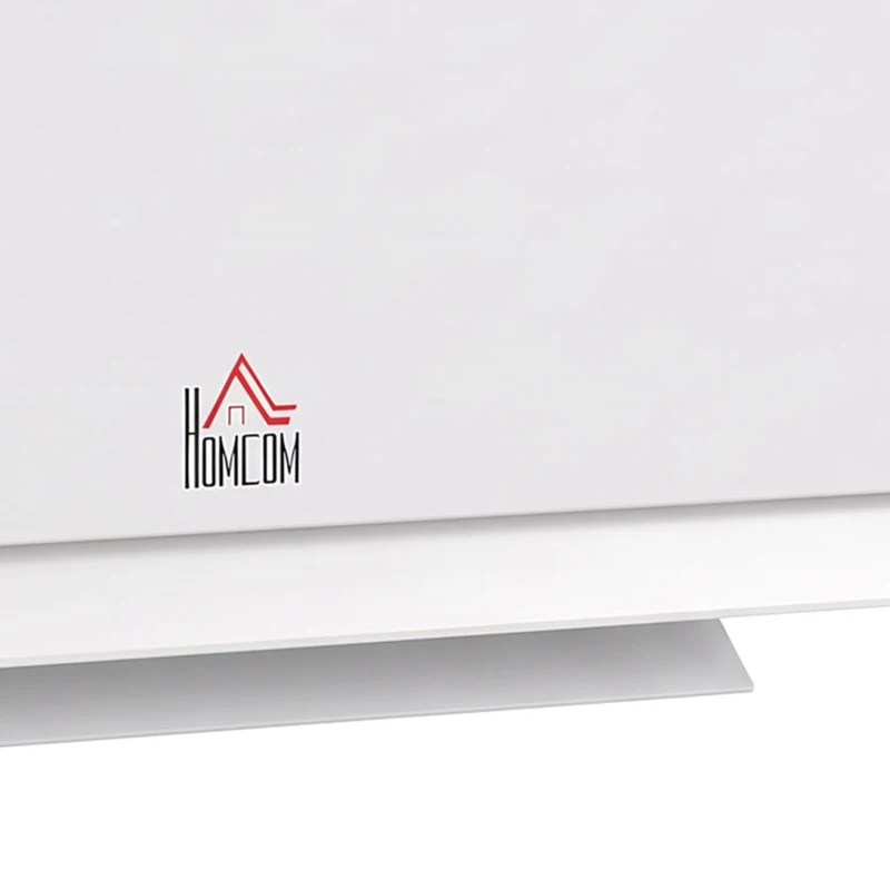 HOMCOM Wandverwarming 2000W met afstandsbediening, 3 standen, led-display, 12u timer