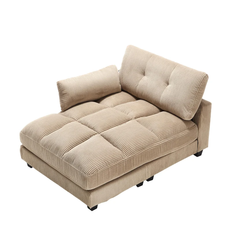 Palm-Sessel mit austauschbaren linken und rechten Armlehnen, drei Becherhaltern und einer Seitentasche, USB-Anschlüssen an den Seitenlehnen, 140L x 112B x 81H, Khaki