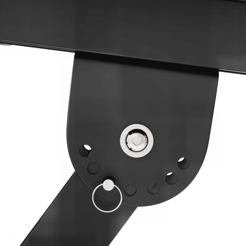 SPORTNOW Banc de musculation complet multifonction avec dossier réglable, repose-jambes et support de poids 147x109x122cm noir