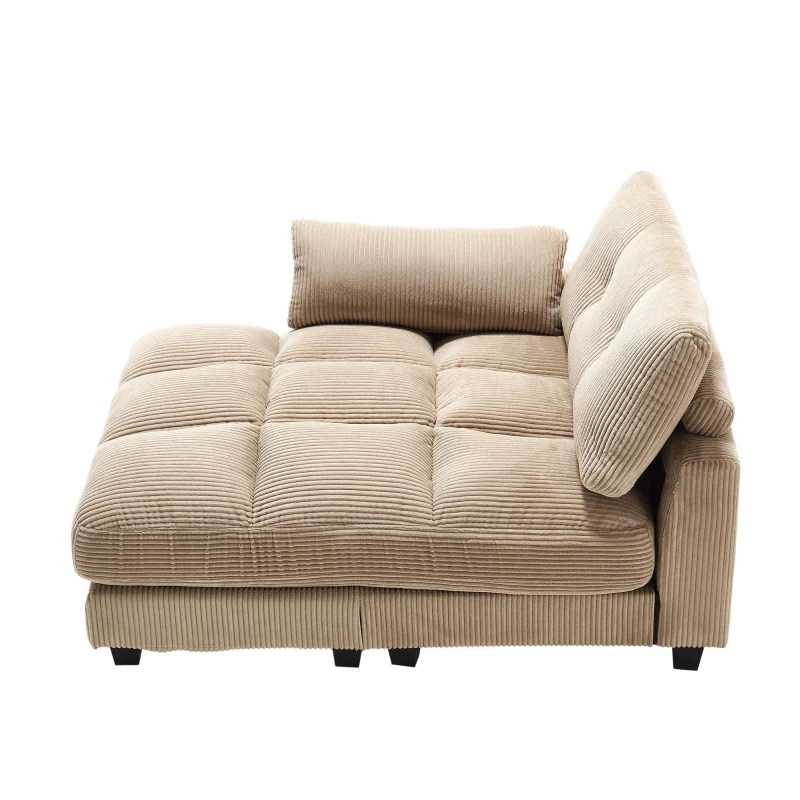 Palm-Sessel mit austauschbaren linken und rechten Armlehnen, drei Becherhaltern und einer Seitentasche, USB-Anschlüssen an den Seitenlehnen, 140L x 112B x 81H, Khaki