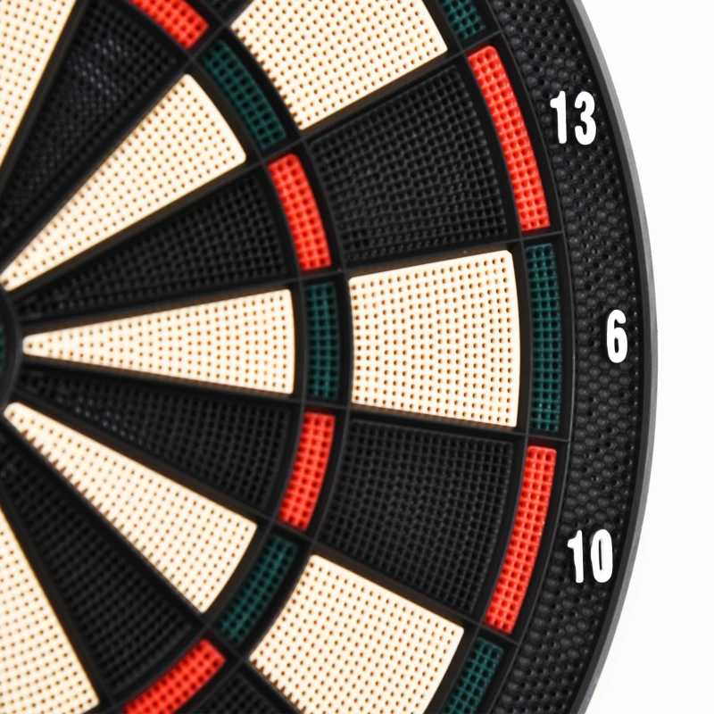 HOMCOM Elektronische dartschijf dartbord dartset met 6 darts 8 spelers