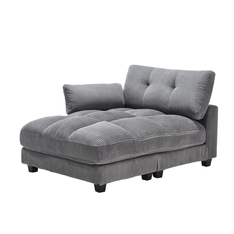 Palm-Sessel mit austauschbaren linken und rechten Armlehnen, drei Becherhaltern und einer Seitentasche, USB-Anschlüssen an den Seitenlehnen, 140L x 112B x 81H, Grau