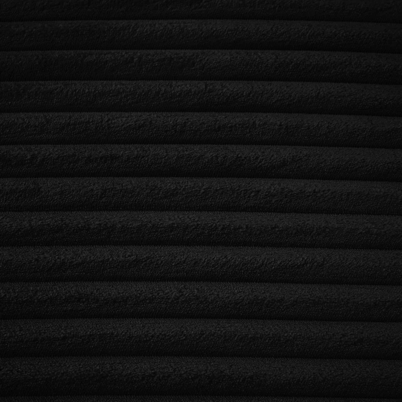 Knochenloses Cordsofa, bequemes Schlafsofa / unzusammengebauter Liegestuhl, Liegestuhl für Wohnzimmer und Büro, 81L x 117B x 50H cm,Schwarz