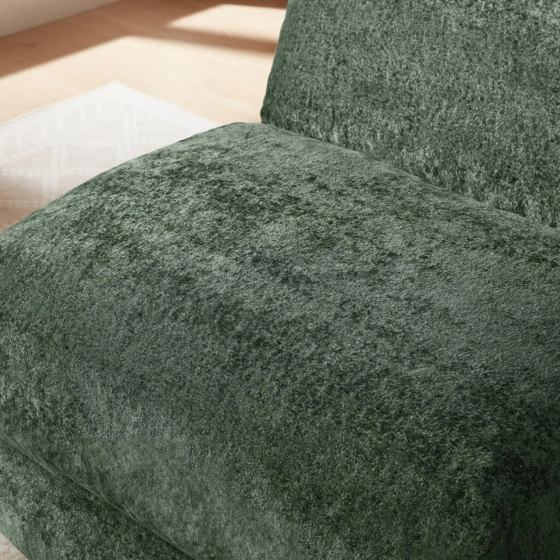 Knochenloser Sofa-Kombinationssitz, umwandelbar von einem einzelnen Sessel in einen Sessel, geeignet für Wohnzimmer und Schlafzimmer, 90L x 118B x 86H cm,Grün