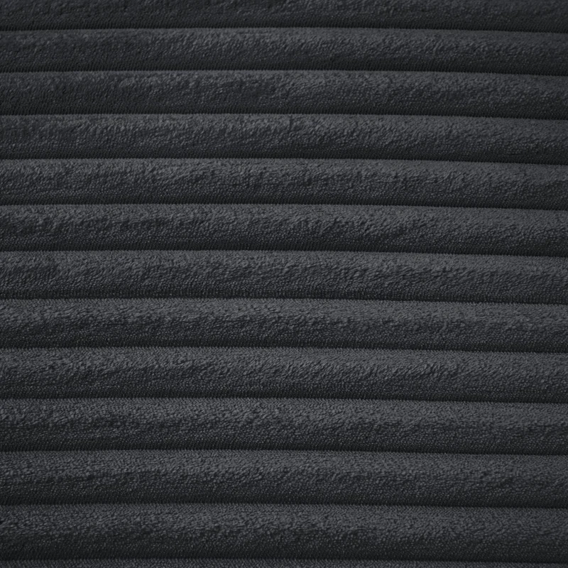 Knochenloses Cordsofa, bequemes Schlafsofa / unzusammengebauter Liegestuhl, Liegestuhl für Wohnzimmer und Büro, 81L x 117B x 50H cm, Dunkelgrau