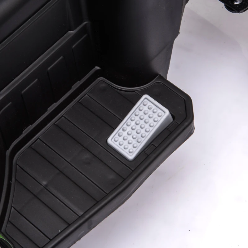 AIYAPLAY Trator Elétrico para Crianças 6V com Reboque Amovível, Luzes, Música, Buzina e Pedal, 2,5 km/h, Verde, 1-3 Anos