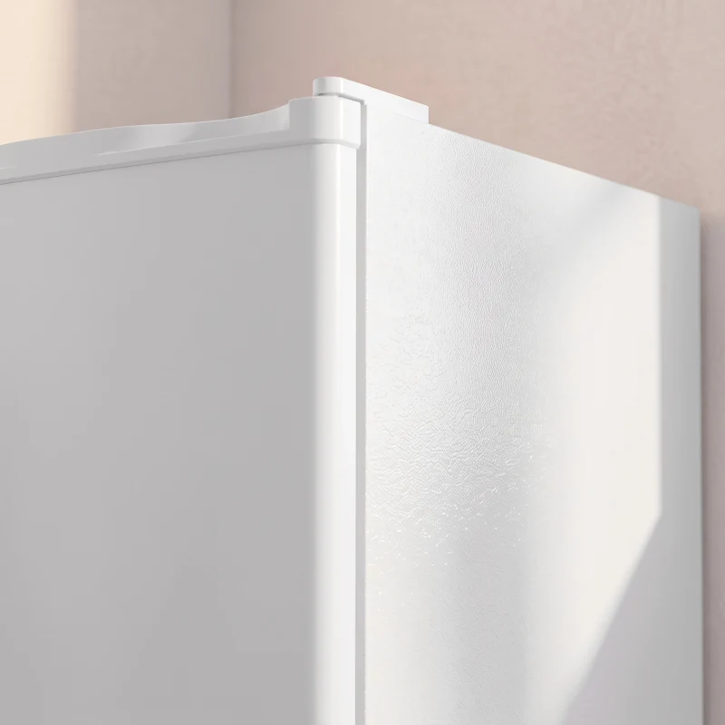 HOMCOM Minikoelkast met vriesvak, instelbare thermostaat, kleine koelkast, 1-deurs, 72,5 liter, wit