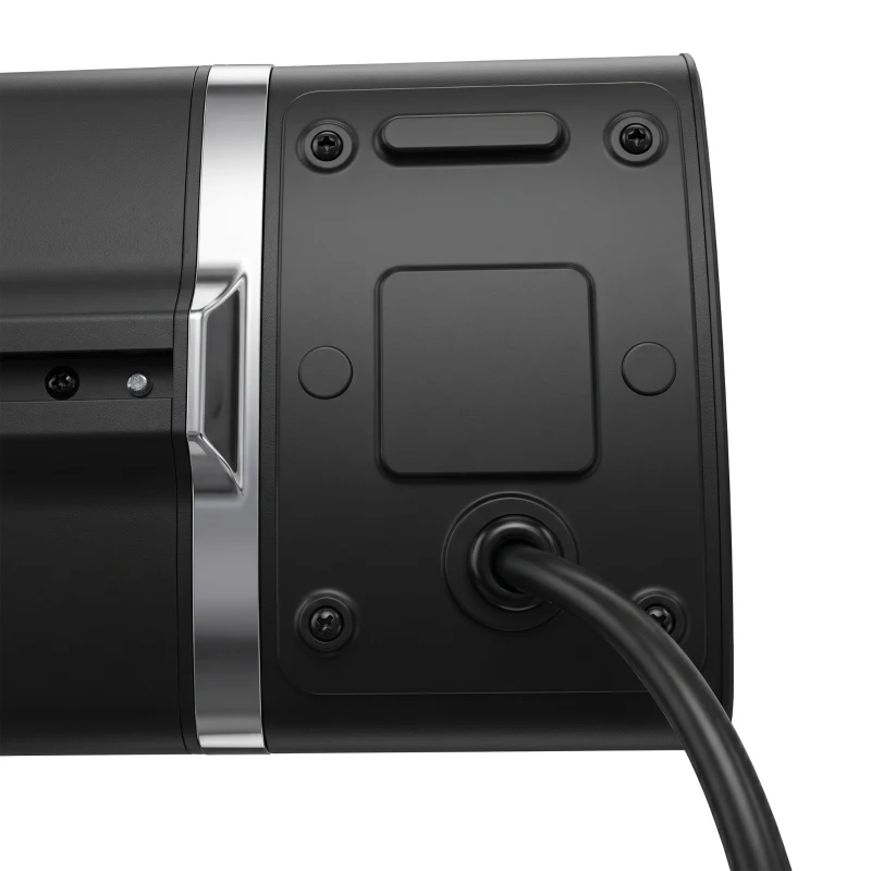 Outsunny Calefactor por Infrarrojos Terraza 3000 W IP65 9 Niveles Calor Temporizador 24 H Control Táctil/Remoto Pantalla LED
