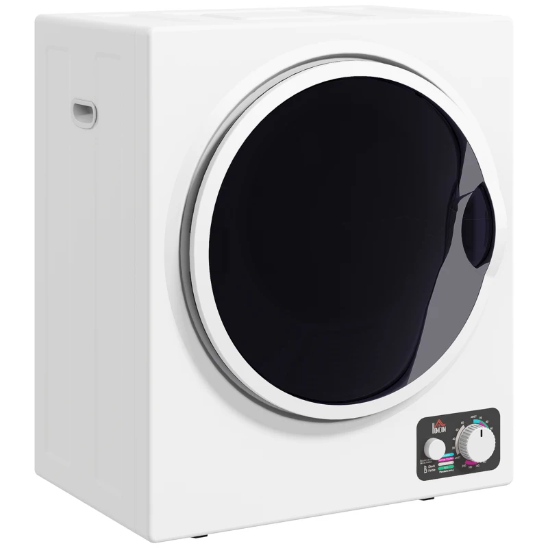 HOMCOM Mini Wäschetrockner 4 kg mit 4 Programme, 2 Heizstufen, Sterilisation bis zu 65℃ 850W für Kleidung