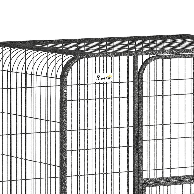 PawHut Heavy Duty Dog Crate,116 x 77 x 88 cm, Large Dog Cage for Small to Large Breeds