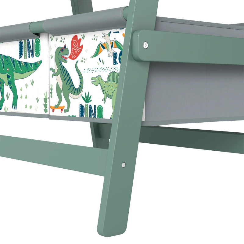 AIYAPLAY Art Easel for Kids, 3-in-1 Kids Easel with Chalkboard, Whiteboard, Paper Roll, Storage, Under-Board Shelf for 3-8, Green