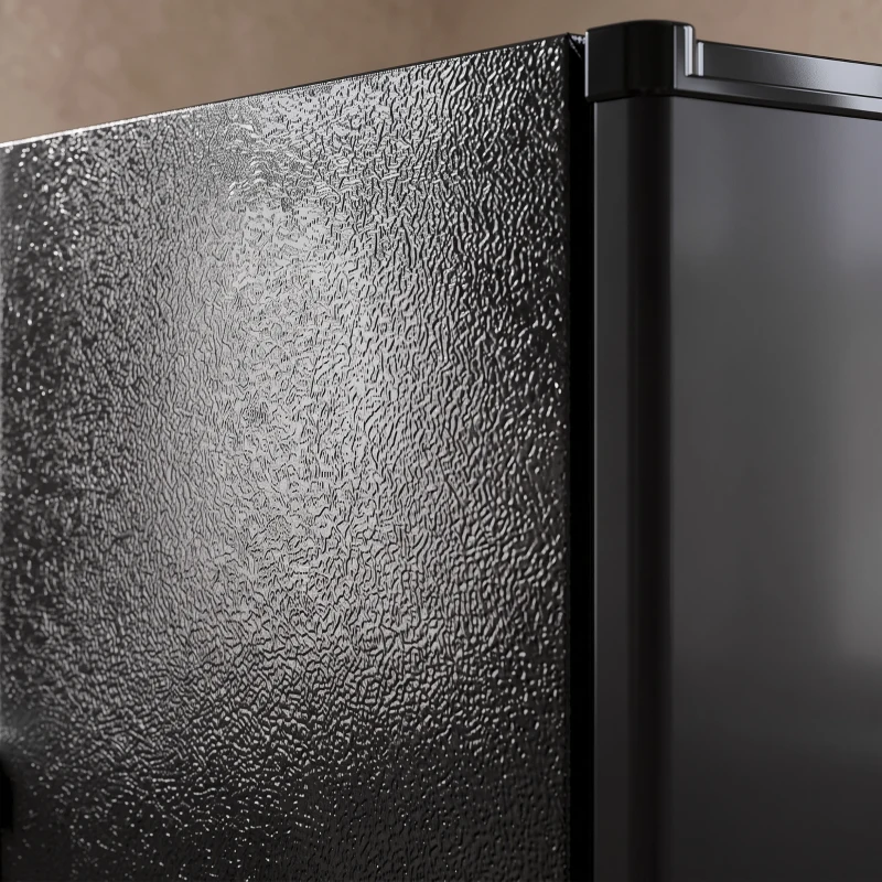 HOMCOM 85L Mini Freezer Countertop, Compact Freestanding Upright Freezer with Reversible Door, Removable Glass Shelves, Black