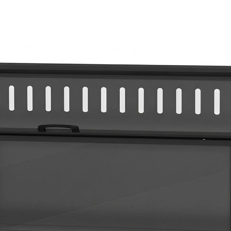 PawHut Cage Hamster 2-en-1 avec Armoire de Rangement pour Rongeur Hamster Syrien et Souris Acier et Acrylique Noir