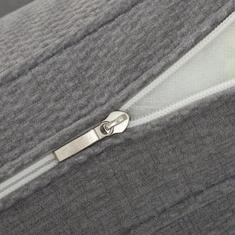 HOMCOM Gestoffeerde fauteuil met pocketvering en massief houten poten, donkergrijs