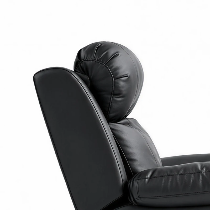 HOMCOM Poltrona Reclinabile Elettrica con Alzapersona, Massaggio a 8 Punti, Riscaldamentoe e Poggiatesta Regolabile a 3 livelli, in PU, con USB, Nero